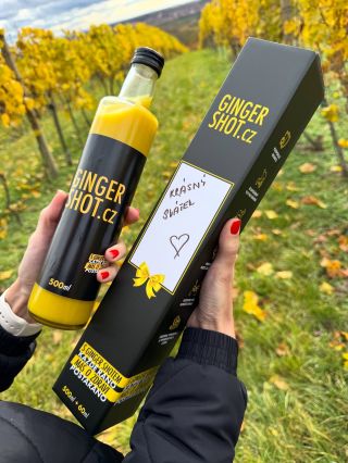 Darujte Ginger Shoty v dárkové krabičce 🎁 1x500ml + 1x60ml zdarma 💥❤️ #gingershot #gingershotcz